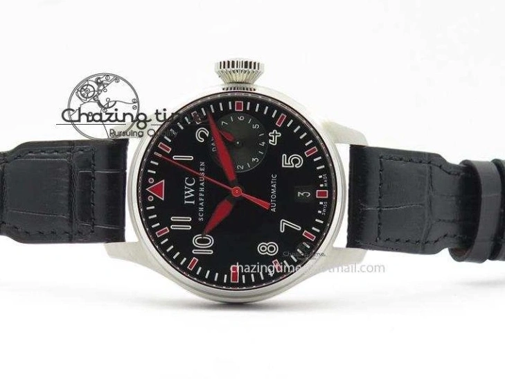 MIROTIME 0101 RelaxedFit Big Pilot Real PR IW500435 “Muhammad Ali” ZF Best Edition On Black Leather Strap A 7295